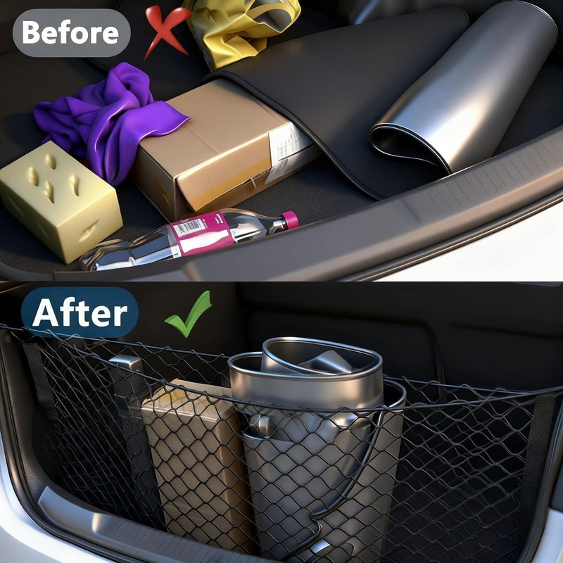 Leezhen Tailgate Trunk Cargo Net Compatible with 2018 2019 2020 2021 2022 2023 2024 2025 Toyota Camry - Image 3